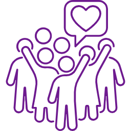 Icon mit vielen Menschen